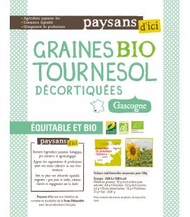 Graines de tournesol décortiquées de Gascogne bio & équitable RHD 5 kg