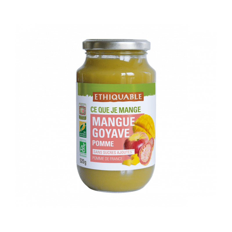 Purée banane, mangue & passion bio et équitable