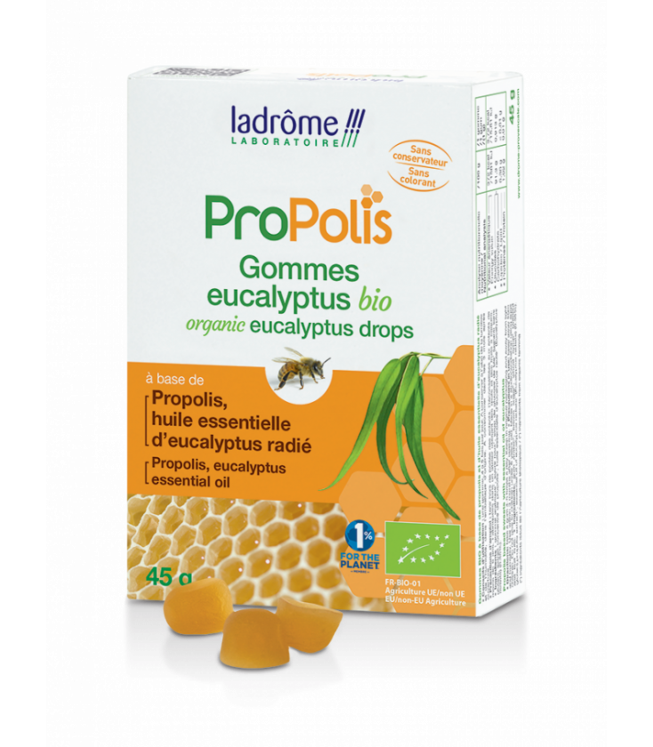 Gommes propolis et eucalyptus bio