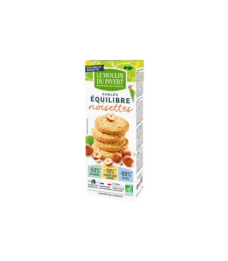 Biscuits bio Equi'libre noisettes Bio & Vegan