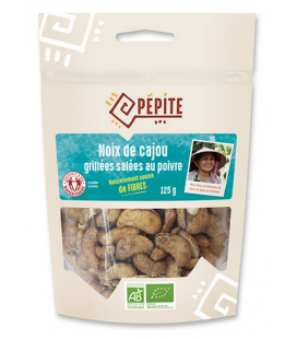 PROMO - Noix de Cajou grillées salées au poivre - 125 g
