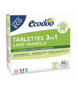 Tablettes lave-vaisselle écologiques hydrosolubles à l'oxygène actif