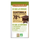 Chocolat Noir 78% Guatémala équitable & bio