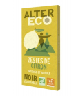 Chocolat NOIR Zestes de Citron bio et équitable