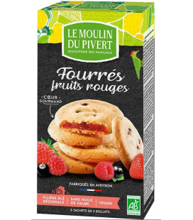 Biscuits Fourrés Fruits Rouges bio & vegan