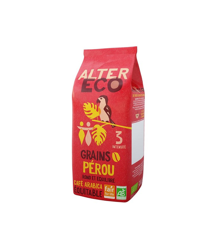 Café PEROU en grain bio et équitable 500 g
