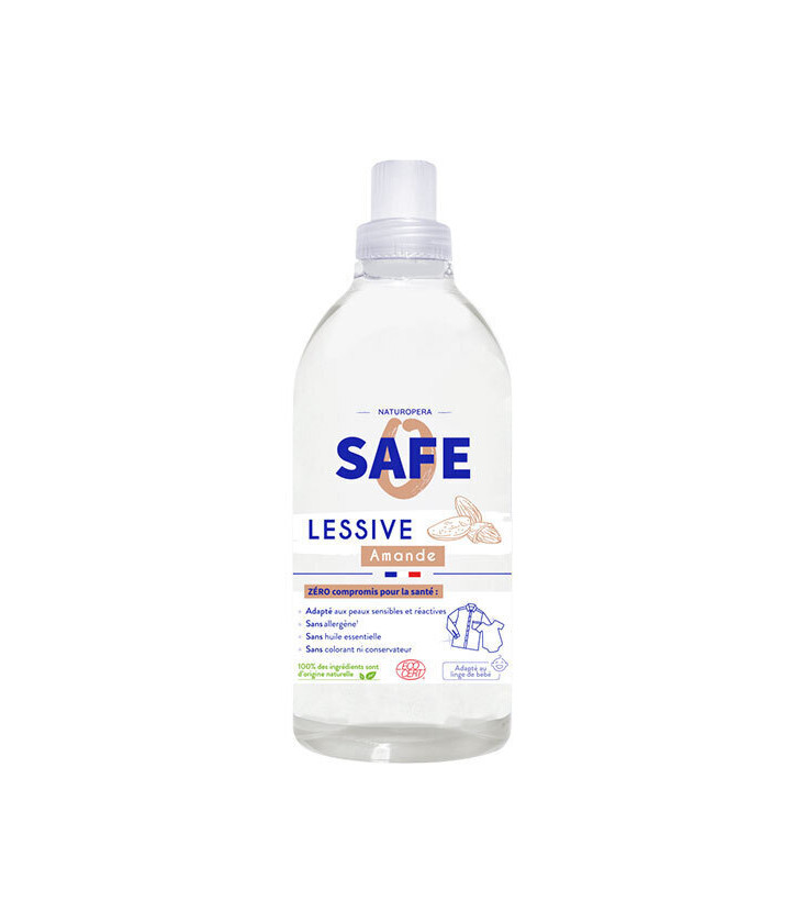 Lessive Amande 100% naturelle 1L - SAFE