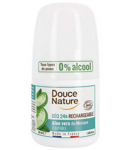 Déodorant 24h HYDRATANT à bille avec Aloe VERA du Mexique bio et équitable