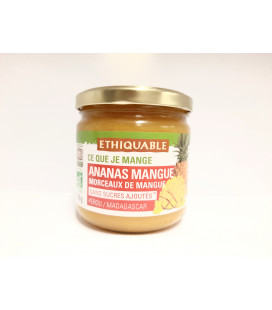 Purée Ananas et Mangue avec morceaux équitable & bio