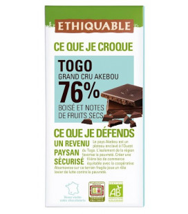 Chocolat noir 70% Café Arabica Pérou bio & équitable