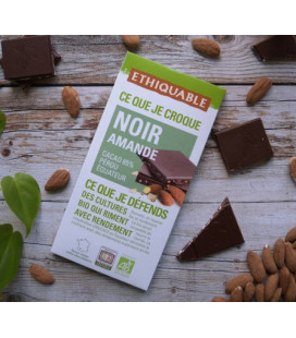 Chocolat noir amande bio & équitable