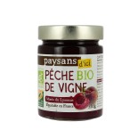 Confiture extra Pêche de vigne bio & équitable