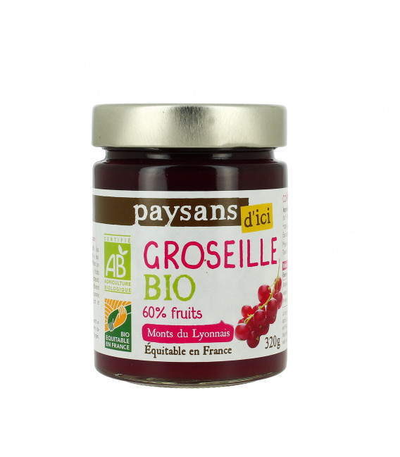 Confiture extra Groseille bio & équitable