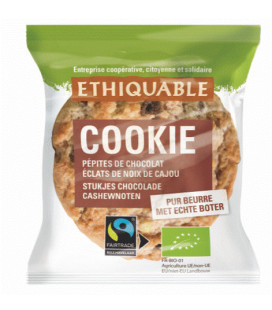Cookies en sachet individuel Pépites de Chocolat et Noix de Cajou bio & équitable
