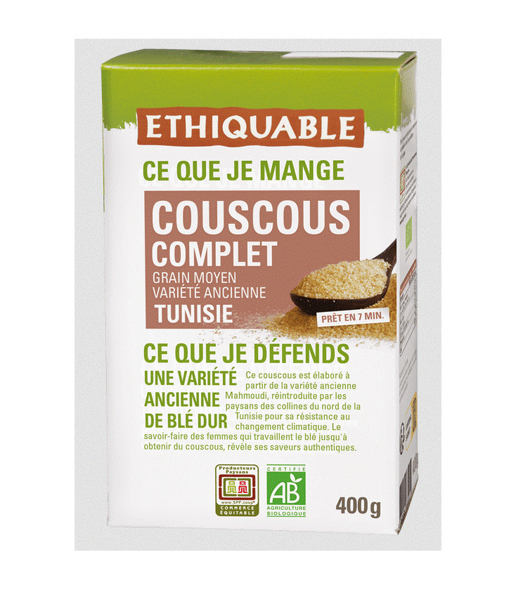 Couscous Complet de Tunisie bio & équitable