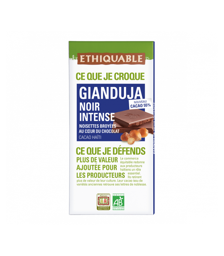Chocolat Noir Sésame Caramélisé bio & équitable