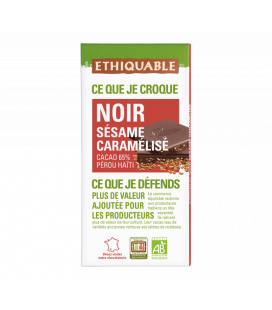 Chocolat Noir Sésame Caramélisé bio & équitable