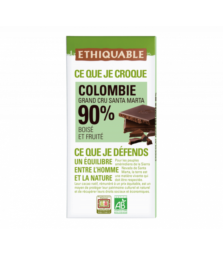 Chocolat Noir Gianduja Éclats de Noisettes bio & équitable