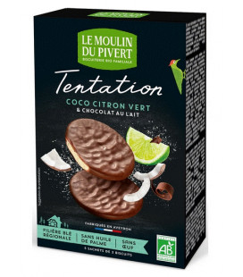 Biscuits Tentation au chocolat au lait et thé vert matcha Bio & équitable