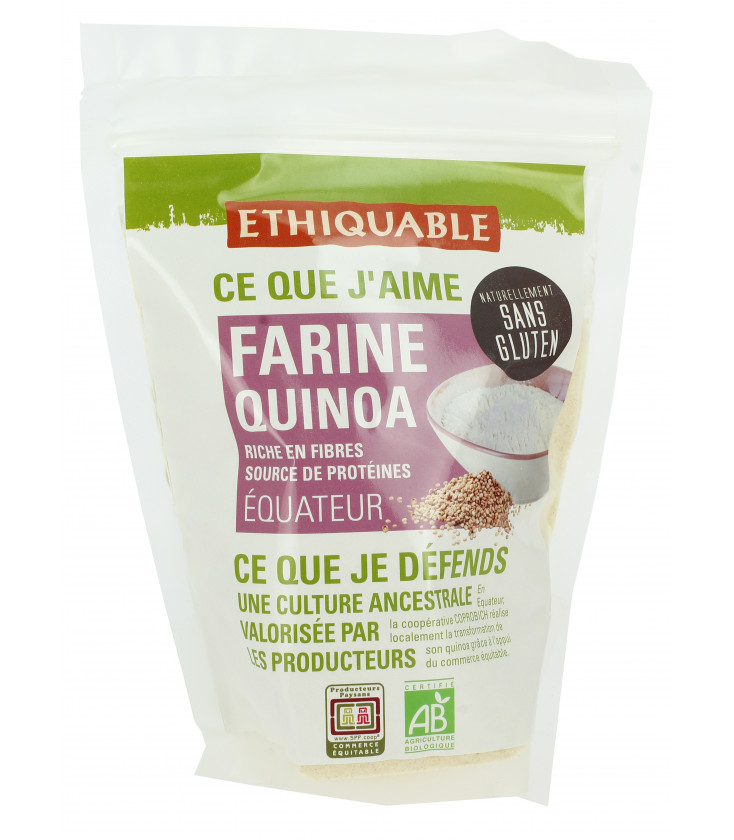 Farine de quinoa bio & équitable - natrellement sans gluten, bio & équitable