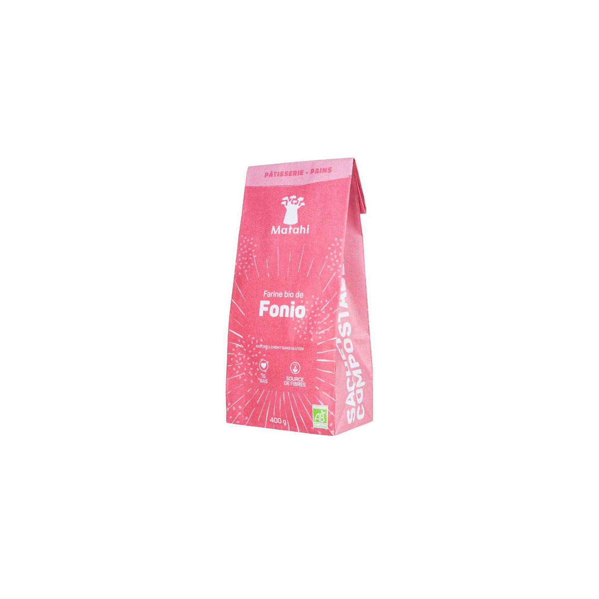 Graines de Fonio de marque Lus, sachet de 1 kg