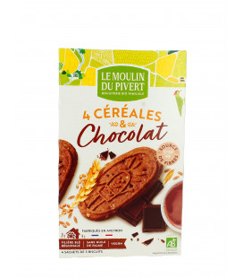 Biscuits P'tit Déj' Céréales et chocolat bio & vegan