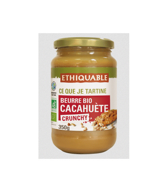 Beurre de cacahuètes bio crunchy équitable