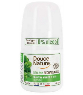 Déodorant 24h PURIFIANT à bille avec Menthe du Midi bio et équitable