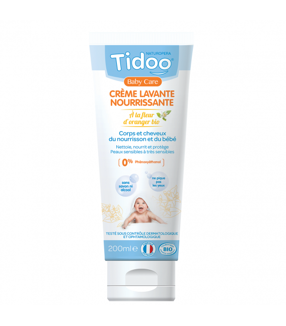 Crème Lavante Nourissante à la Fleur d'oranger Bio