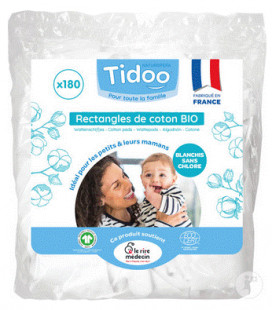 Maxi carrés de coton pour bébé (x50) bio