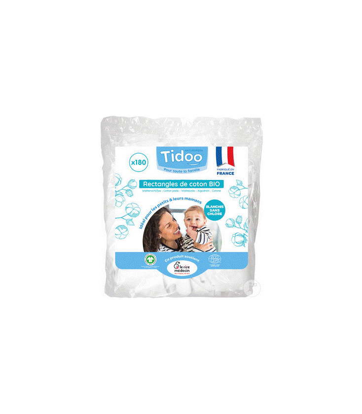 Maxi carrés de coton pour bébé (x50) bio