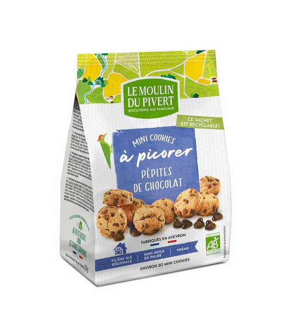 Mini Cookies Bio - Pépites de Chocolat bio & vegan