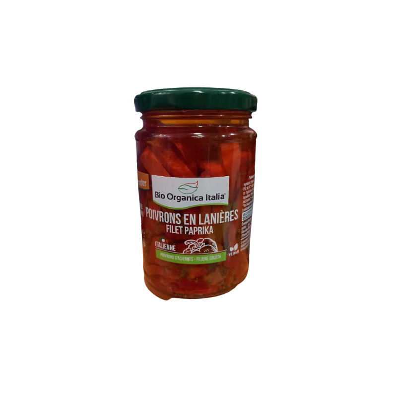 Poivrons bio grillés à l'huile