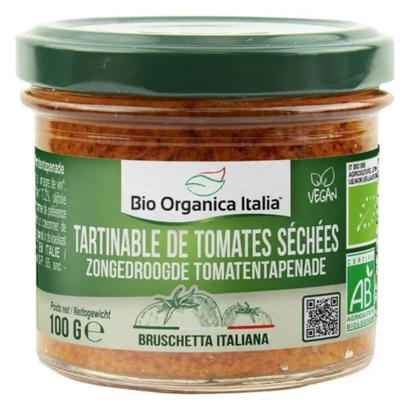 Tartinable de Tomates Séchées  Bio et Vegan