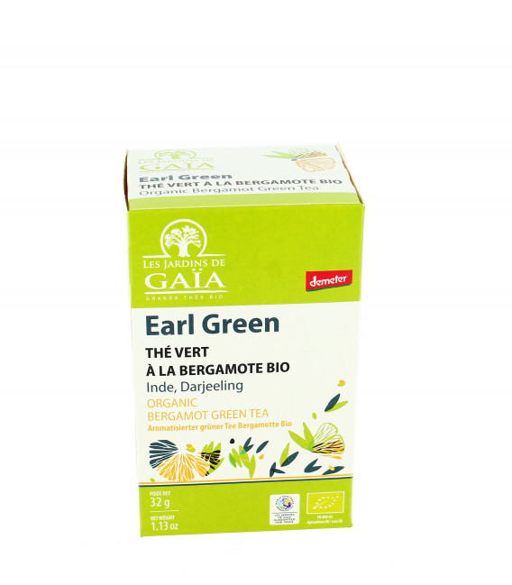 Earl Green - Thé vert à la Bergamote - Inde, Darjeeling bio & demeter & équitable