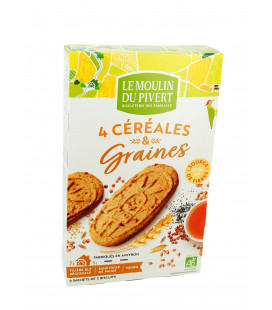 DATE PROCHE - Biscuits 4 Céréales et Graines bio & vegan
