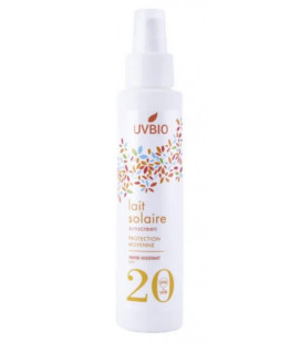 Lait solaire bio indice 20