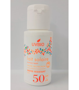 Lait solaire SPF 50 bio et vegan - 50 mL