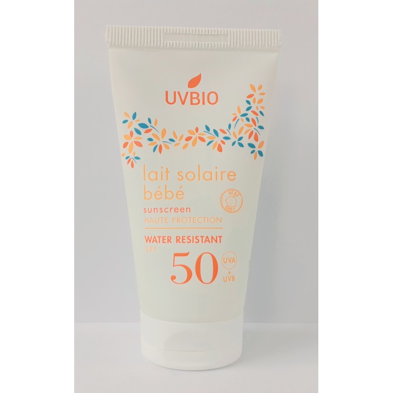 Lait solaire BEBE SPF 50 UVBIO bio et vegan - 50 mL