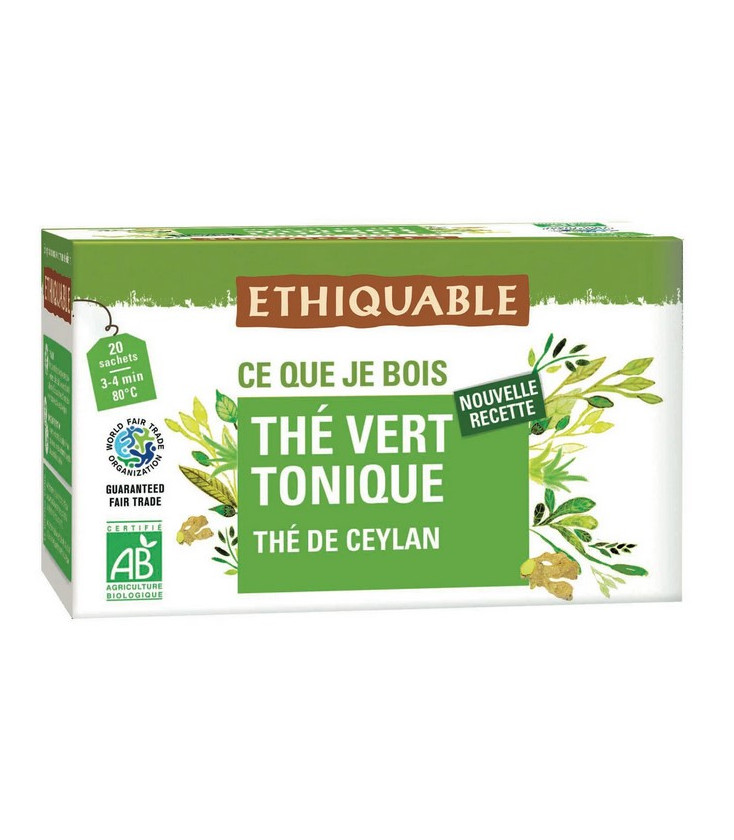 Thé vert tonique au guarana bio & équitable