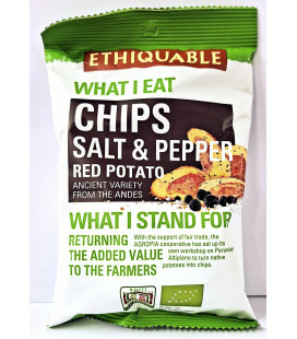 DATE PROCHE - Chips Poivre et Sel de Pomme de Terre Rouge 40 g - bio & équitable