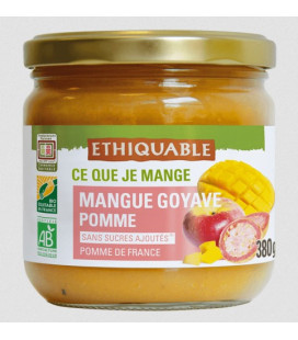 Purée Mangue Goyave Pomme bio et éthiquable