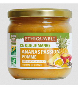 Purée Ananas Passion Pomme bio et éthiquable