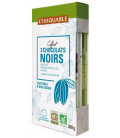Coffret 3 tablettes de chocolat noir bio & équitable - DERNIERS STOCKS