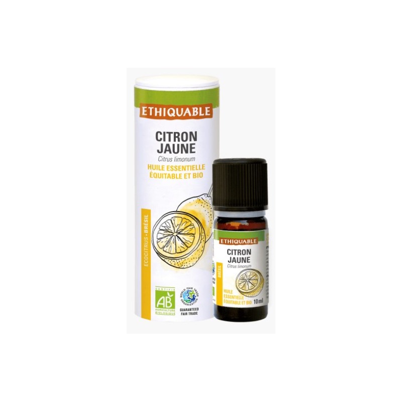 Citron jaune - Huile essentielle bio & équitable
