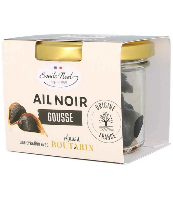 Tête entière et gousses d'ail noir Bio en pot - 60 g