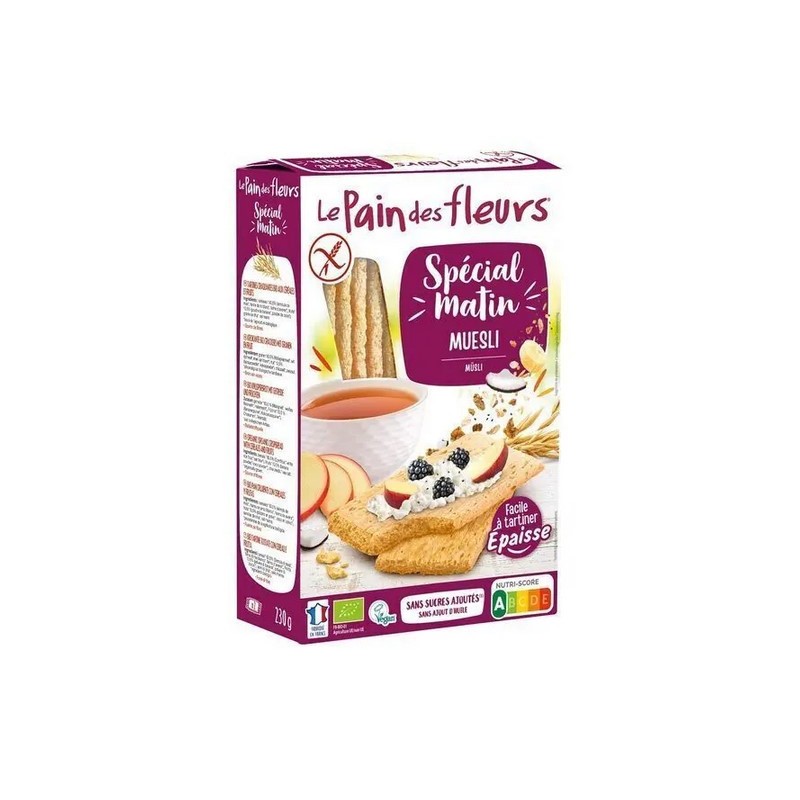 Tartines Spécial Matin Bio  au Muesli