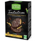 Biscuits Tentation au chocolat noir, gingembre et citron confit vegan, bio & équitable