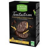 Biscuits Tentation au chocolat noir, gingembre et citron confit vegan, bio & équitable