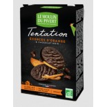 Biscuits Tentation au chocolat noir et écorces d'orange Vegan, bio & équitable